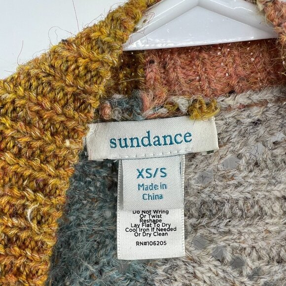 Sundance Multicolor Open Knit Ruanna Poncho Sweater Women's XS / S - Picture 5 of 7